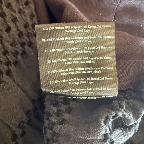 Disturbia Black Long Bell Sleeve V-Neck Mini Dress in Size 6 - Picture 5 of 9